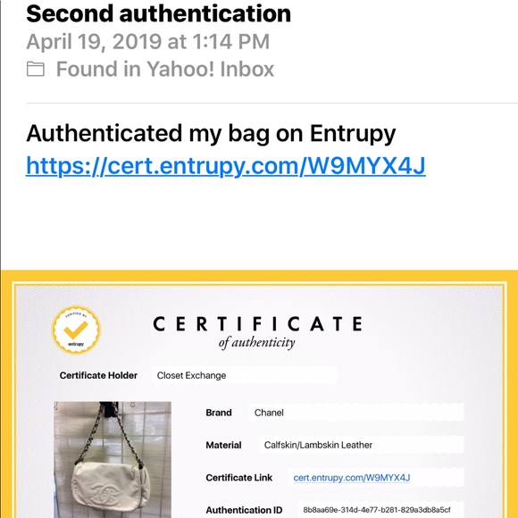 ‼️sale ‼️Chanel white lambskin flap bag - Picture 8 of 8